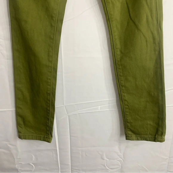 NWT Michael Kors Petite Selma Skinny High Rise Jeans in Olive Green, size 0P - Picture 7 of 11